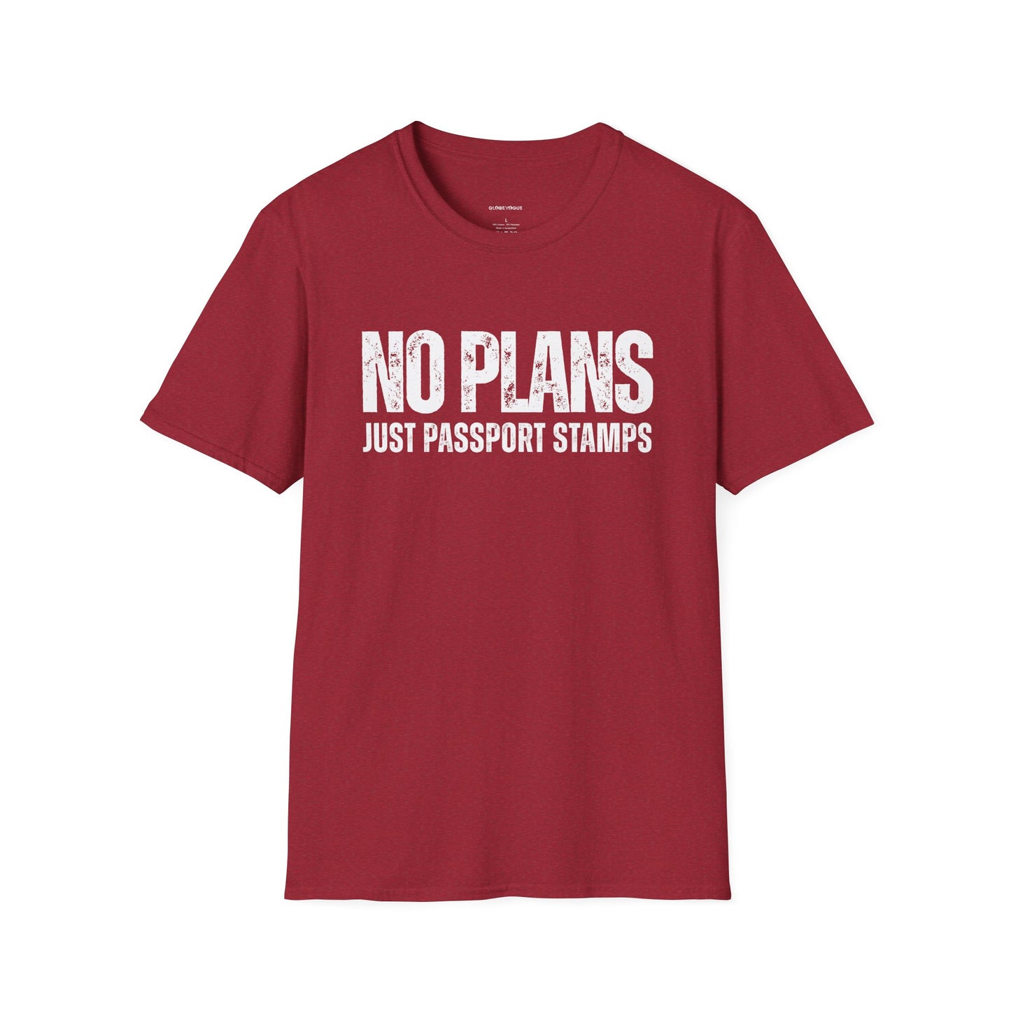 Travel-Inspired Unisex T-Shirt - 'No Plans Just Passport Stamps'