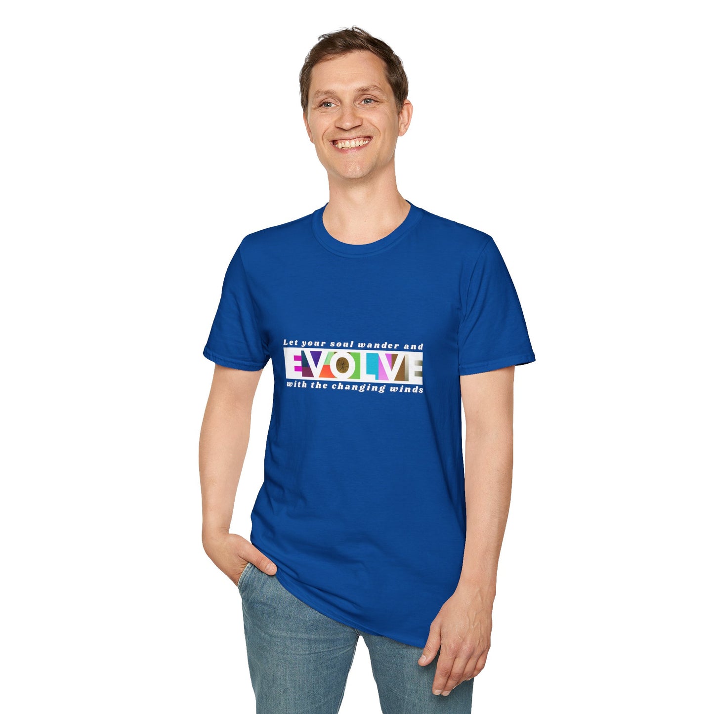 'Evolve' Inspirational Unisex Softstyle T-Shirt