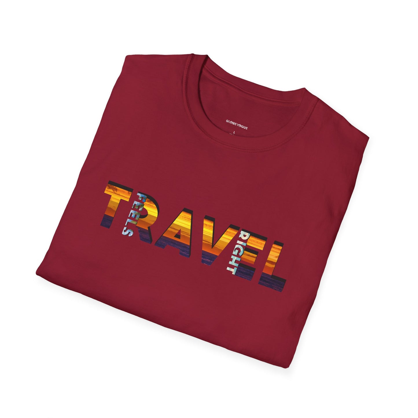 'Travel Feels Right' T-Shirt, Adventure T-shirt, Gift for Travelers