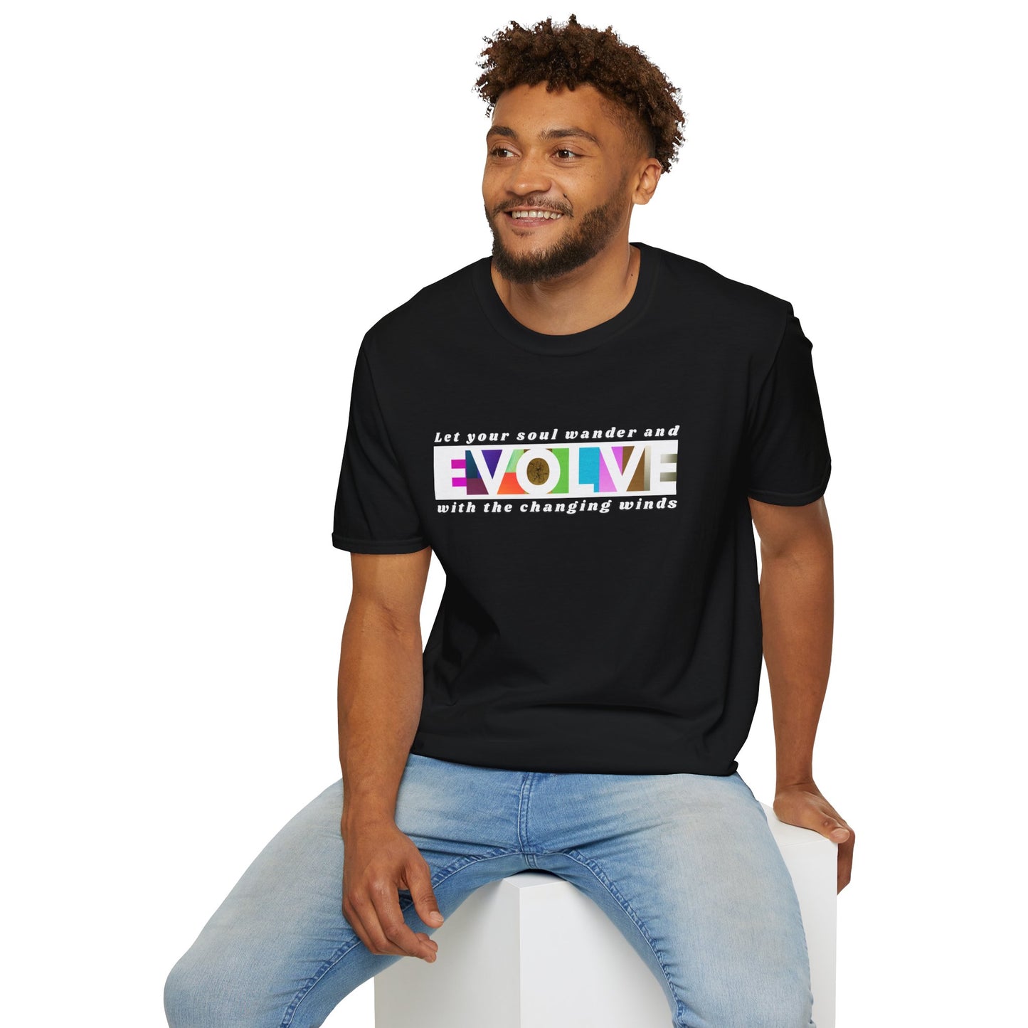 'Evolve' Inspirational Unisex Softstyle T-Shirt