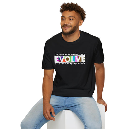 'Evolve' Inspirational Unisex Softstyle T-Shirt