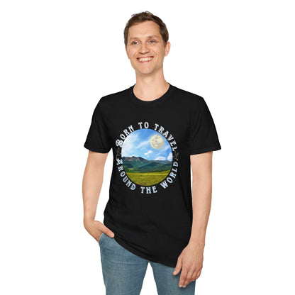Unisex T-Shirt "Born to travel around the world"
