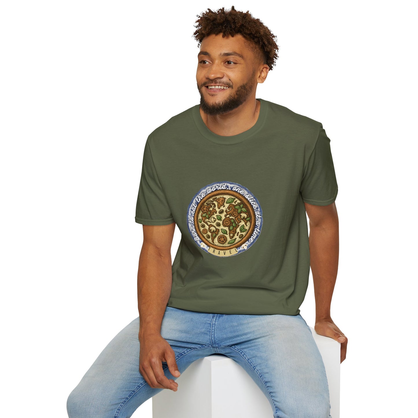 Unisex Pizza Lover's Softstyle T-Shirt for Travel