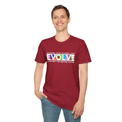 'Evolve' Inspirational Unisex Softstyle T-Shirt
