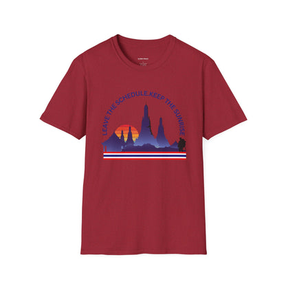 "Leave the Schedule, Keep the Sunrise" T-Shirt -For Thailand Lovers