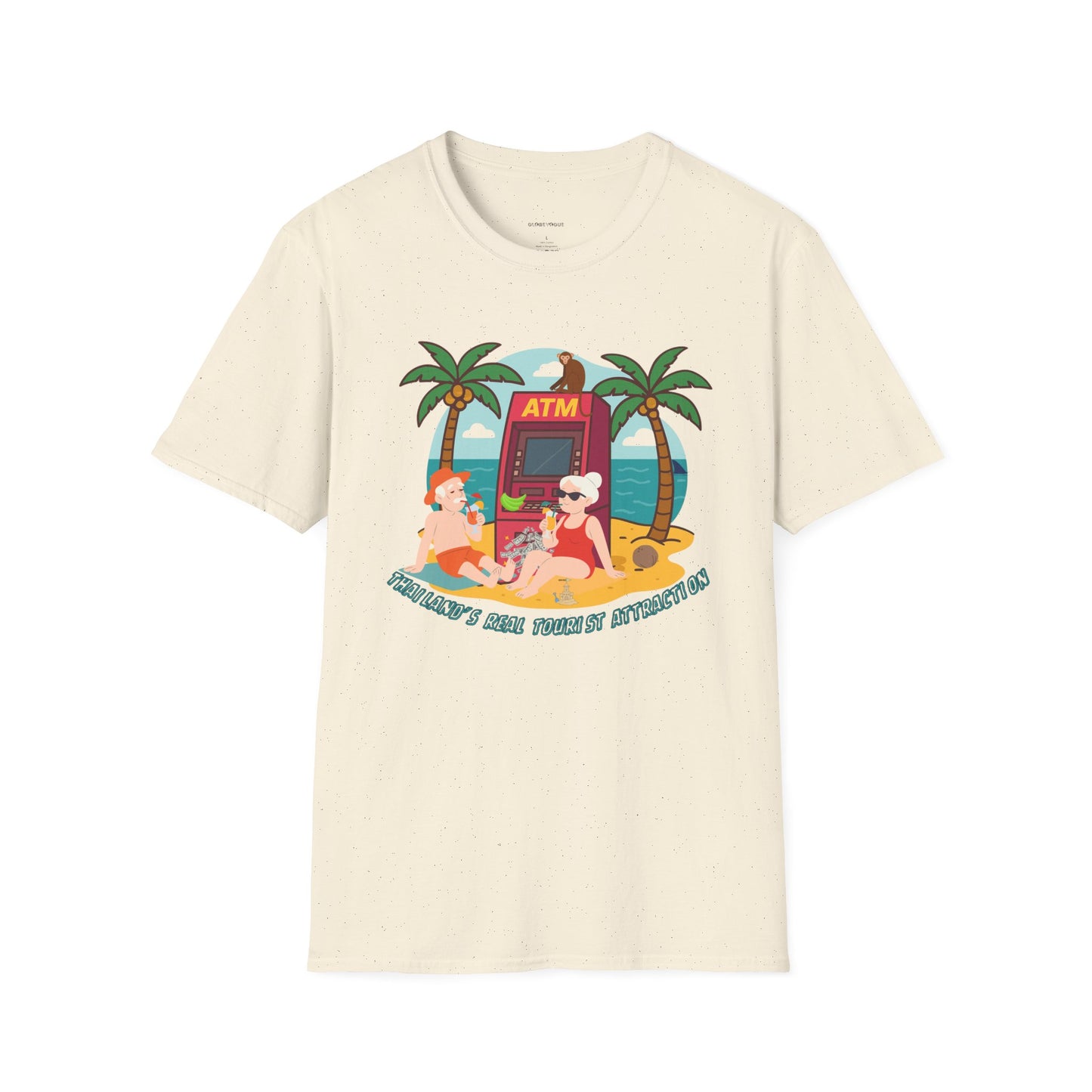 Funny Unisex Softstyle T-Shirt – “Thailand’s Real Tourist Attraction” – Perfect for Thailand lovers.