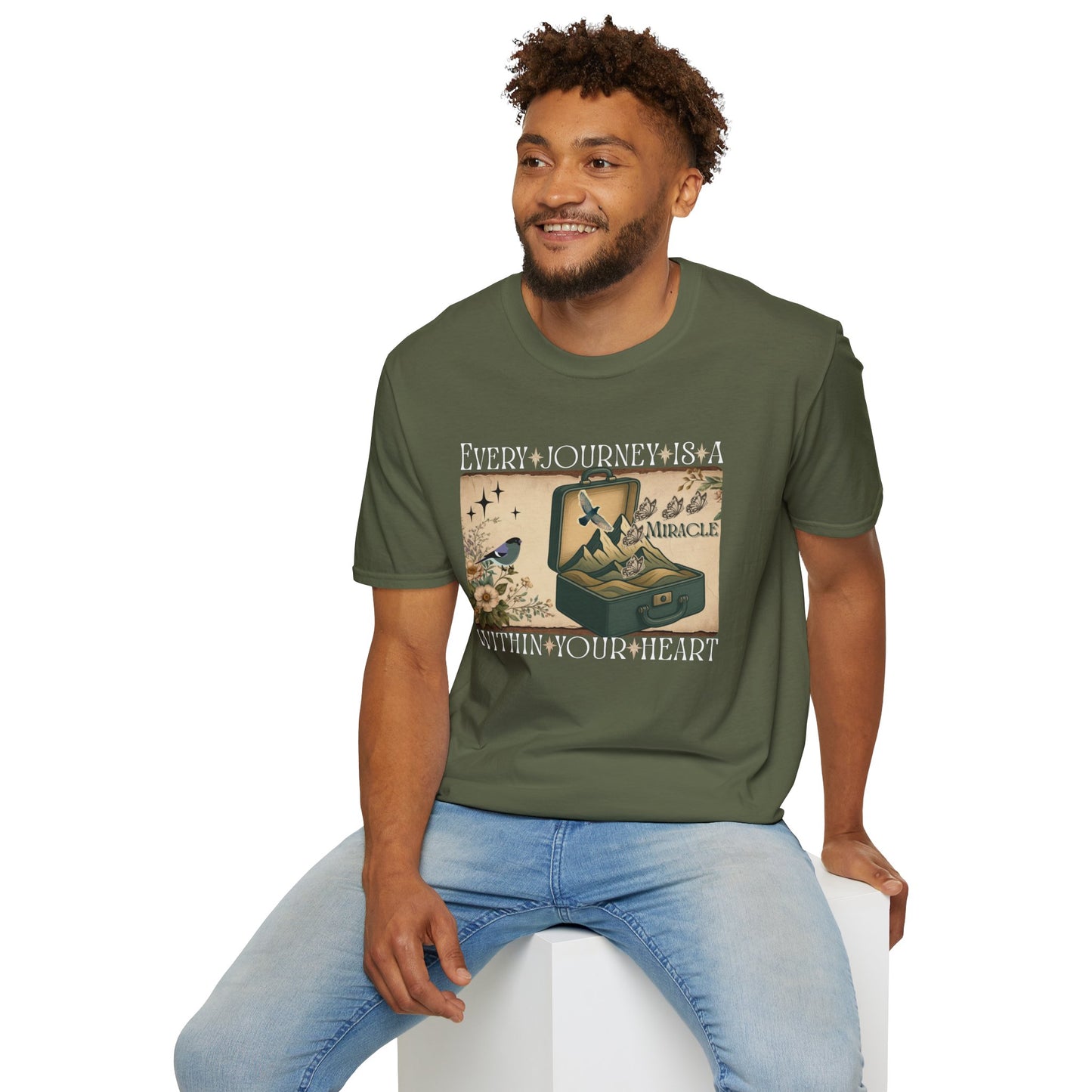 Inspirational Journey Unisex Softstyle T-Shirt for Vintage Lovers