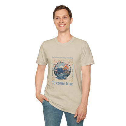 To Come True Scenic Dream T-Shirt — Inspirational Mountain Lake Graphic Tee