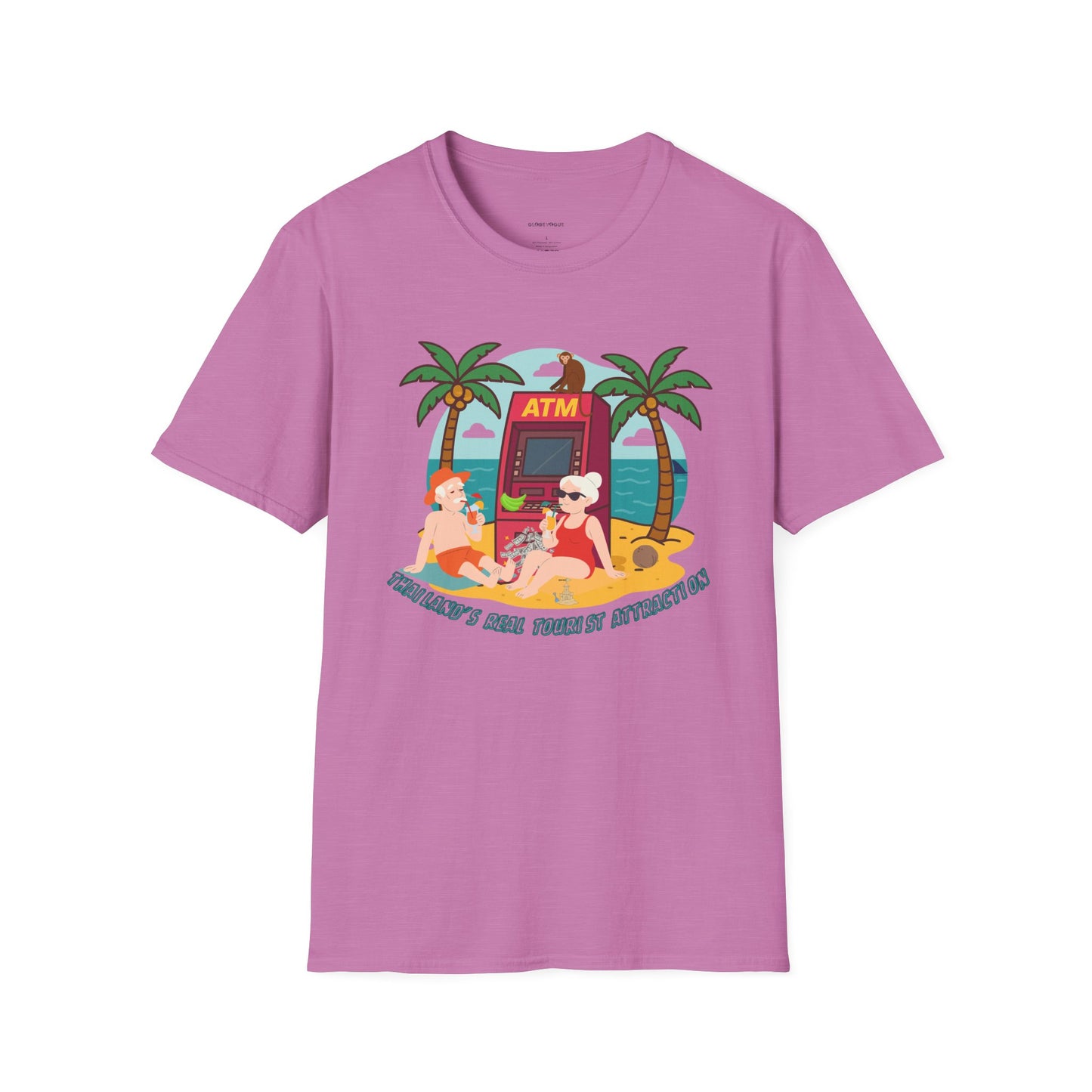 Funny Unisex Softstyle T-Shirt – “Thailand’s Real Tourist Attraction” – Perfect for Thailand lovers.
