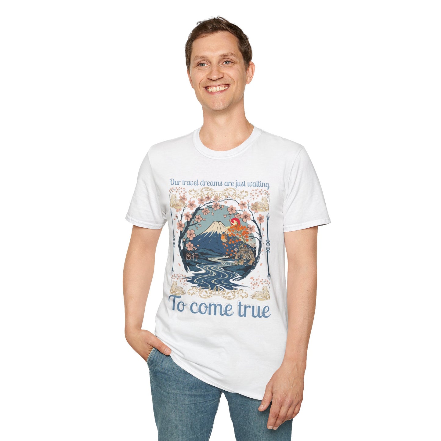 To Come True Scenic Dream T-Shirt — Inspirational Mountain Lake Graphic Tee