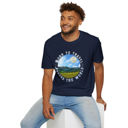 Unisex T-Shirt "Born to travel around the world"