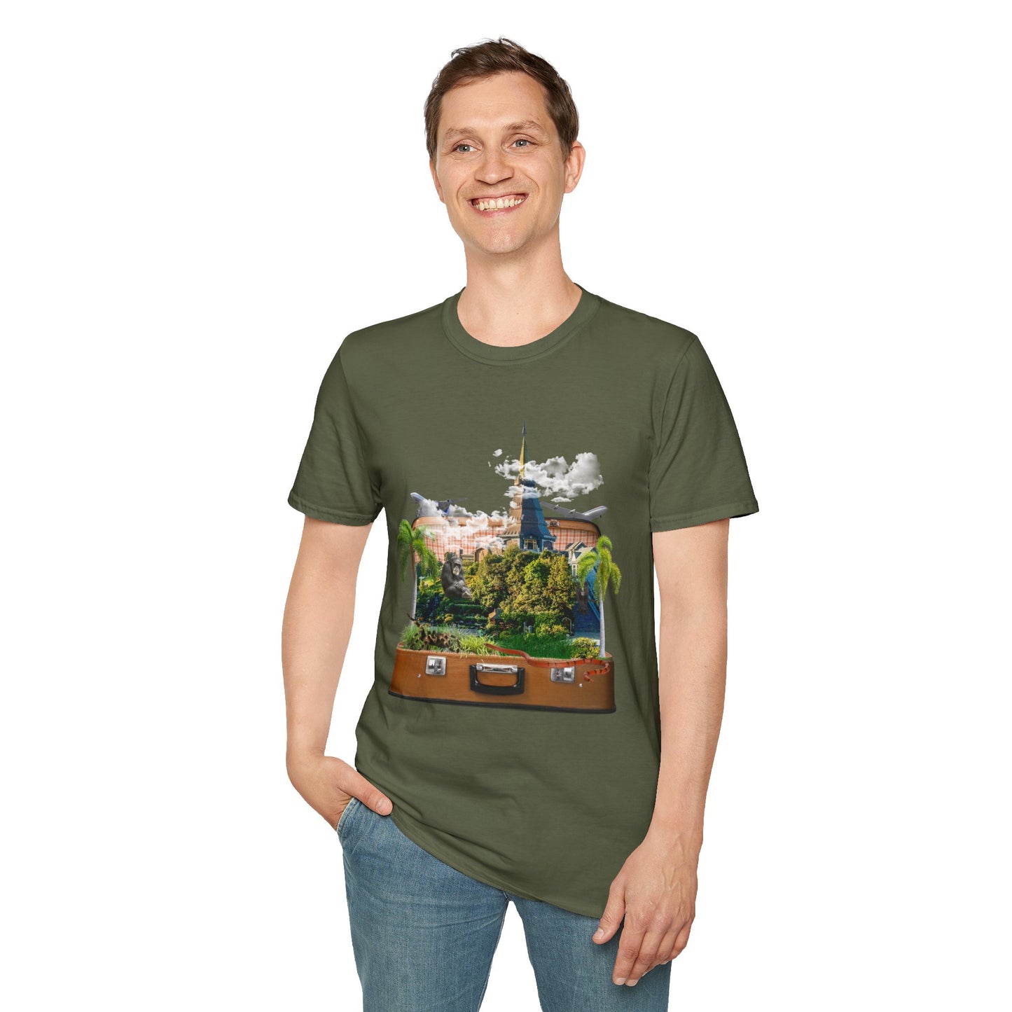 Unisex  T-shirt Design: "Temple" Image Manipulation