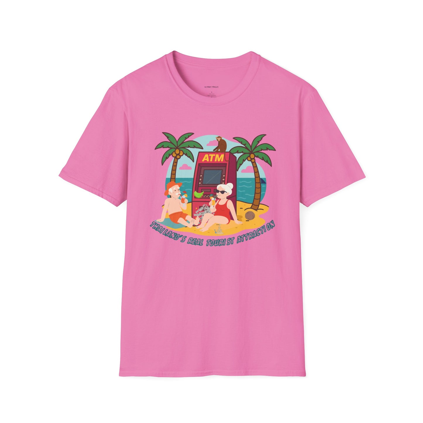 Funny Unisex Softstyle T-Shirt – “Thailand’s Real Tourist Attraction” – Perfect for Thailand lovers.