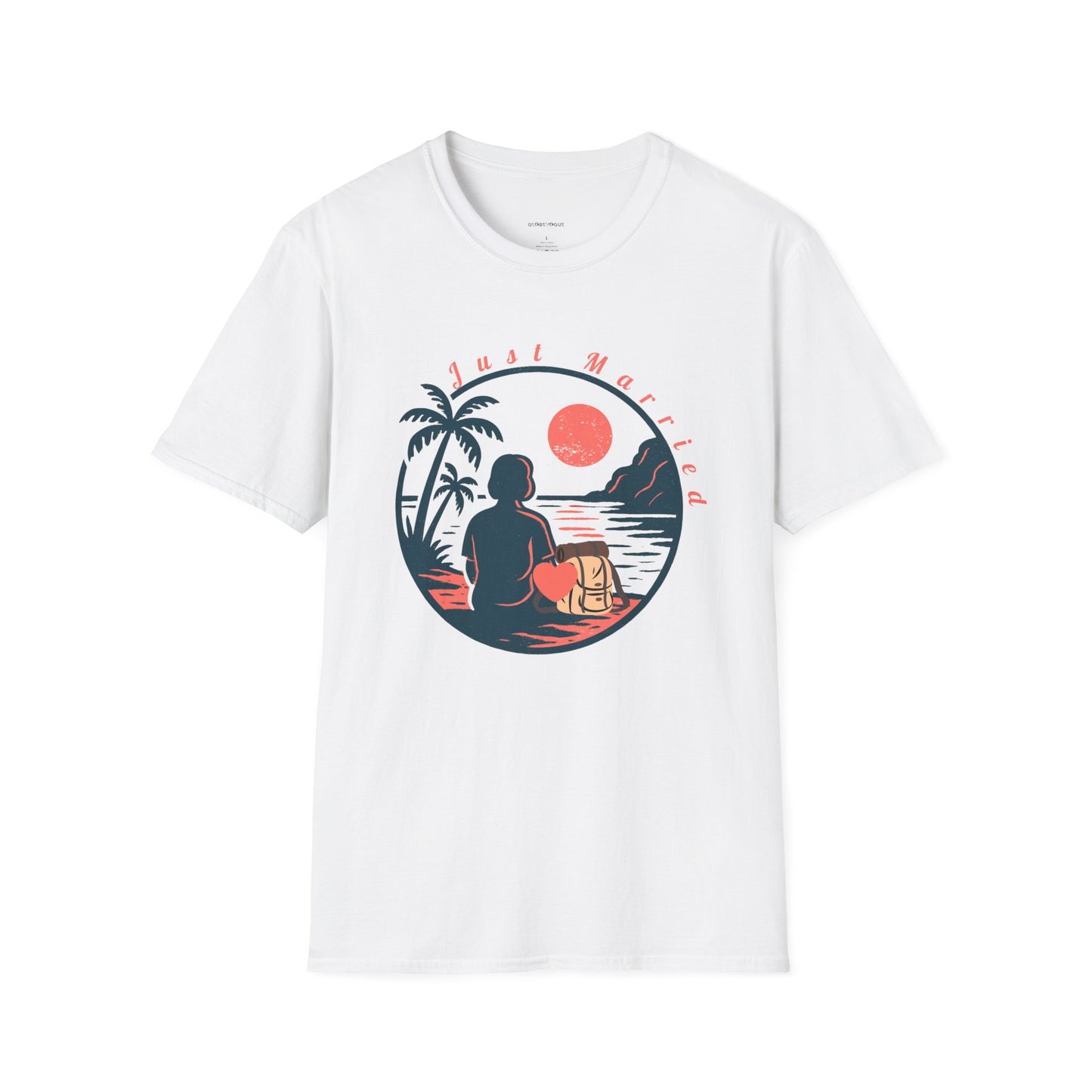 “Just Married”  women’s T-Shirt – A Perfect Blend of Humor and Sarcasm