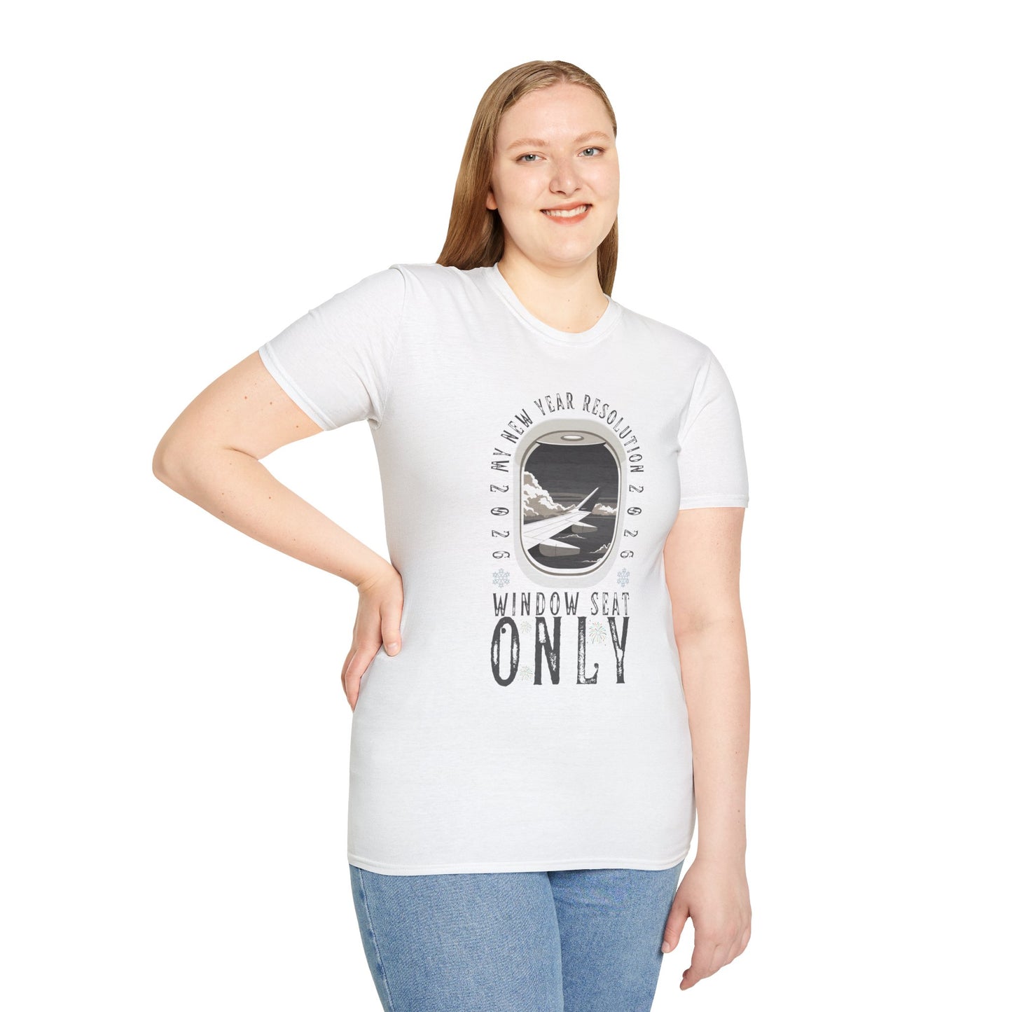 Unisex Softstyle T-Shirt-"Window Seat Only"