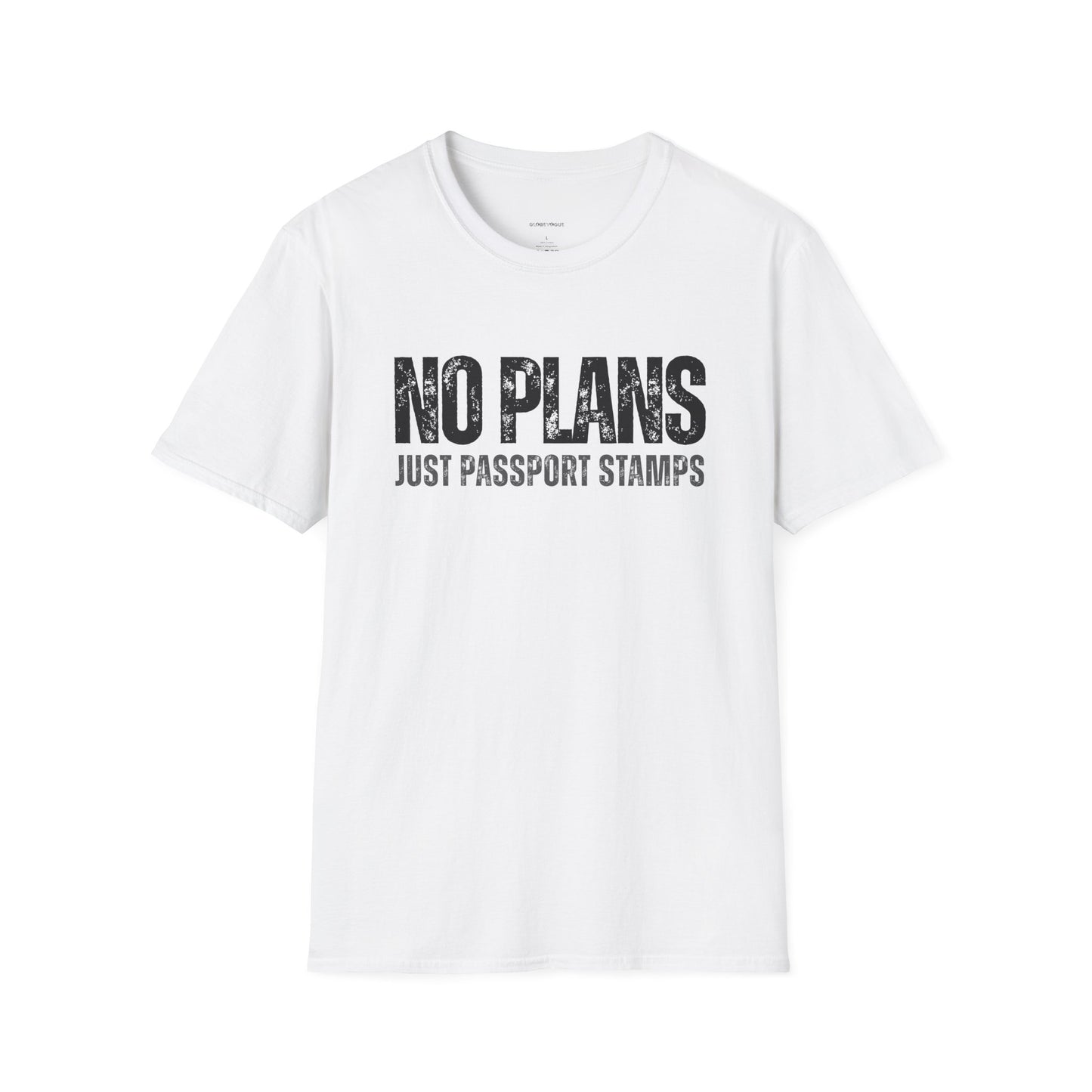 Travel-Inspired Unisex T-Shirt - 'No Plans Just Passport Stamps'