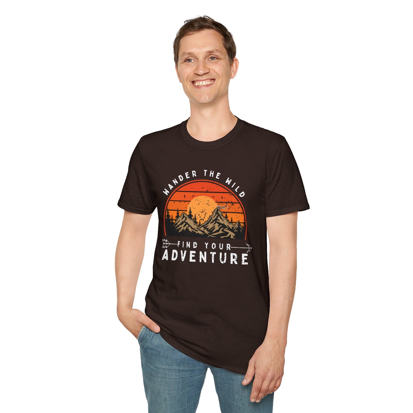 Unisex T-Shirt for Outdoor Enthusiasts: “Wander the Wild, Find Your Adventure”