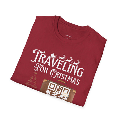 Traveling for Christmas T-Shirt — “Tree Will Be Delivered Digitally” Holiday Tee