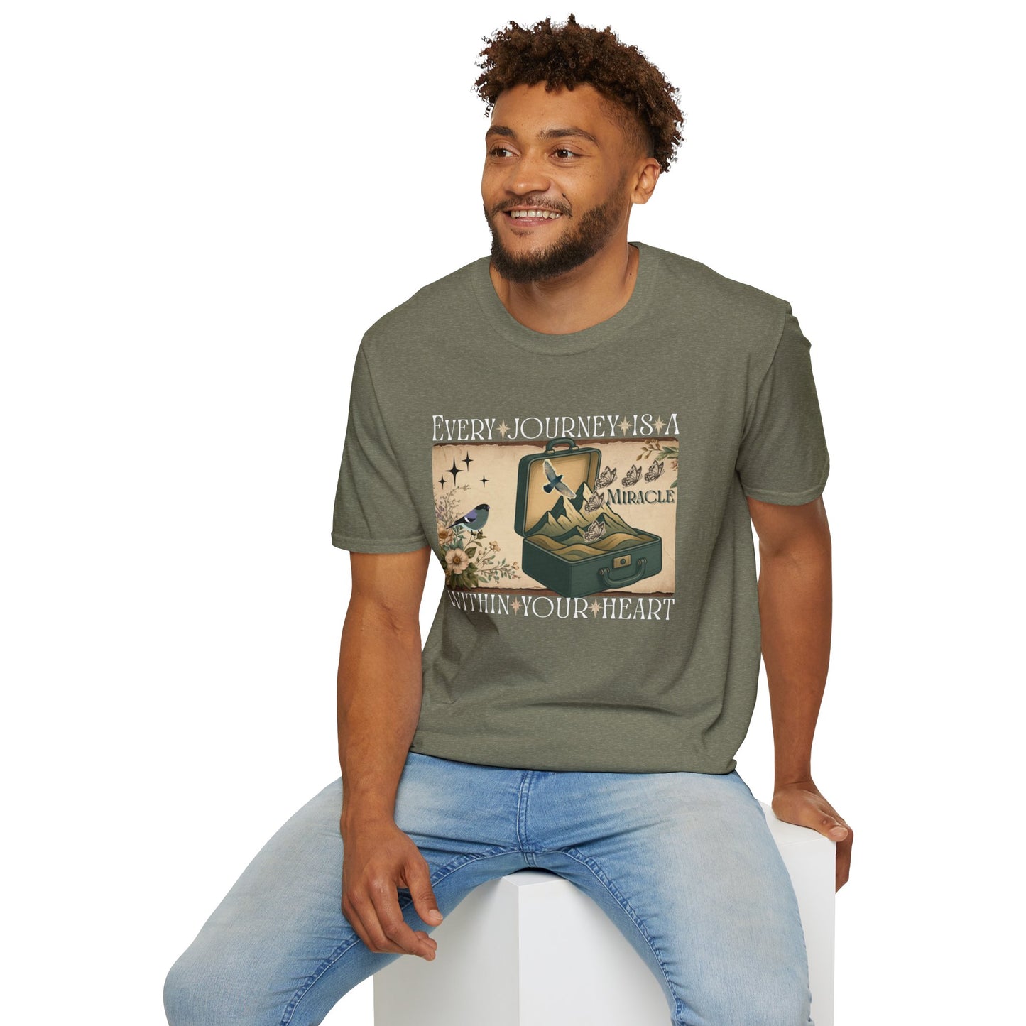 Inspirational Journey Unisex Softstyle T-Shirt for Vintage Lovers