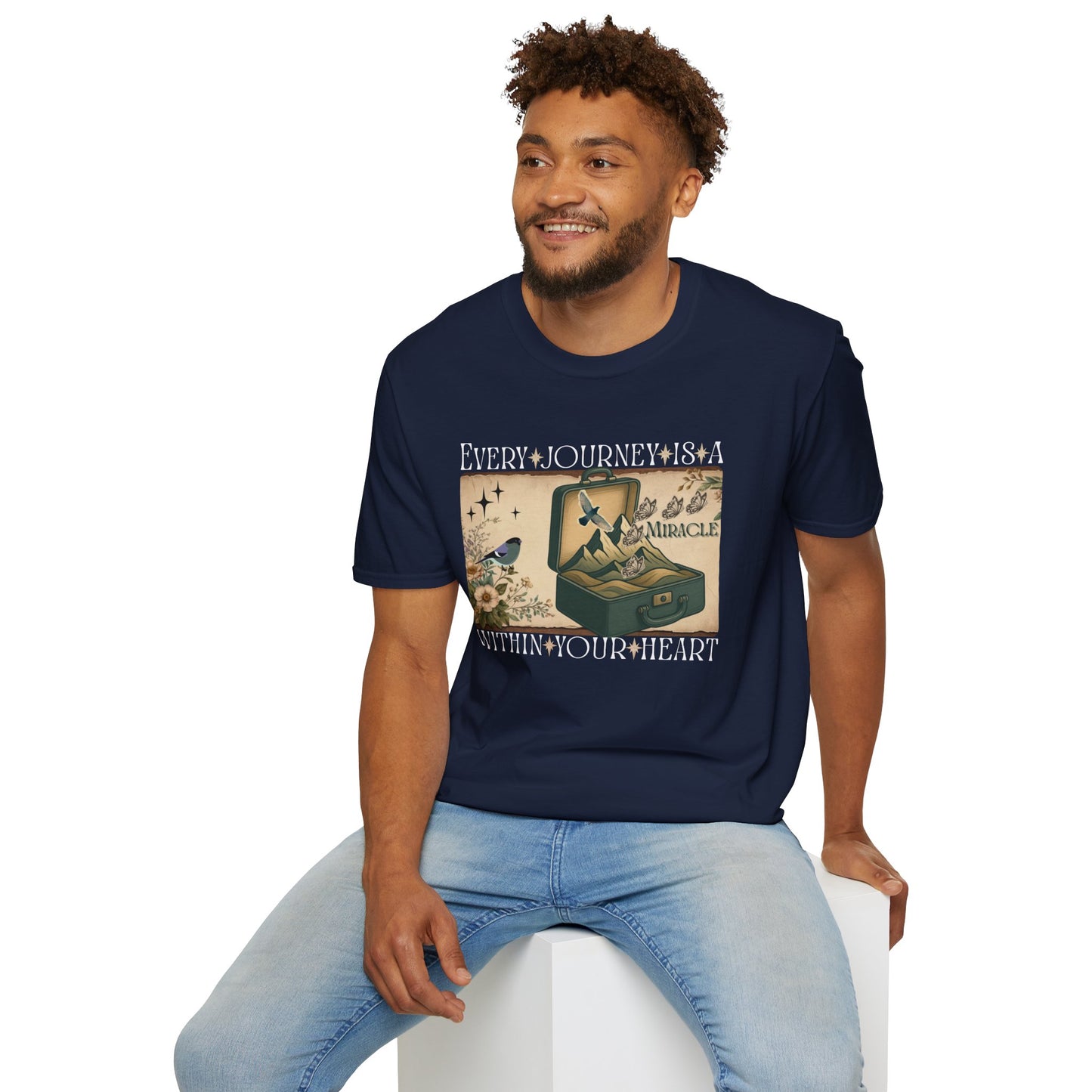Inspirational Journey Unisex Softstyle T-Shirt for Vintage Lovers