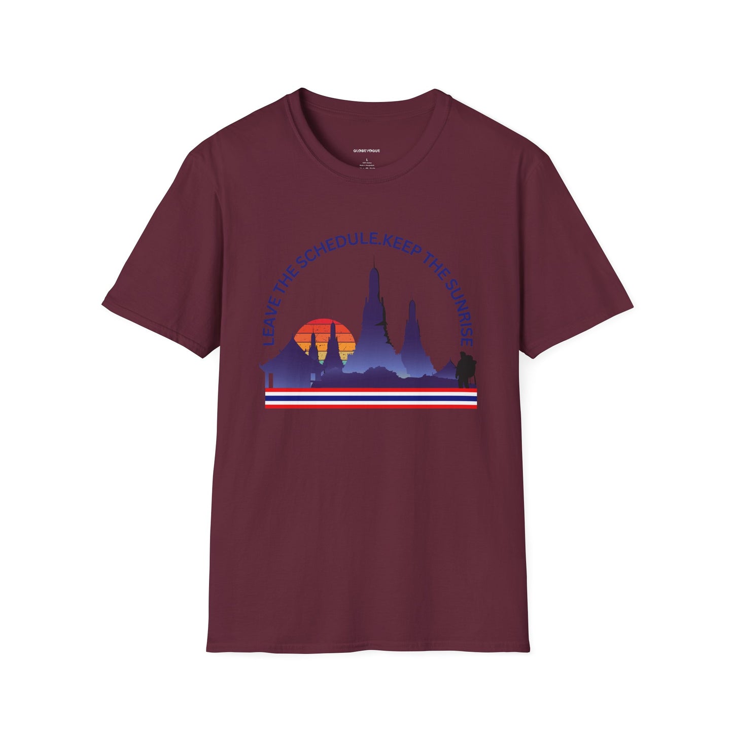 "Leave the Schedule, Keep the Sunrise" T-Shirt -For Thailand Lovers