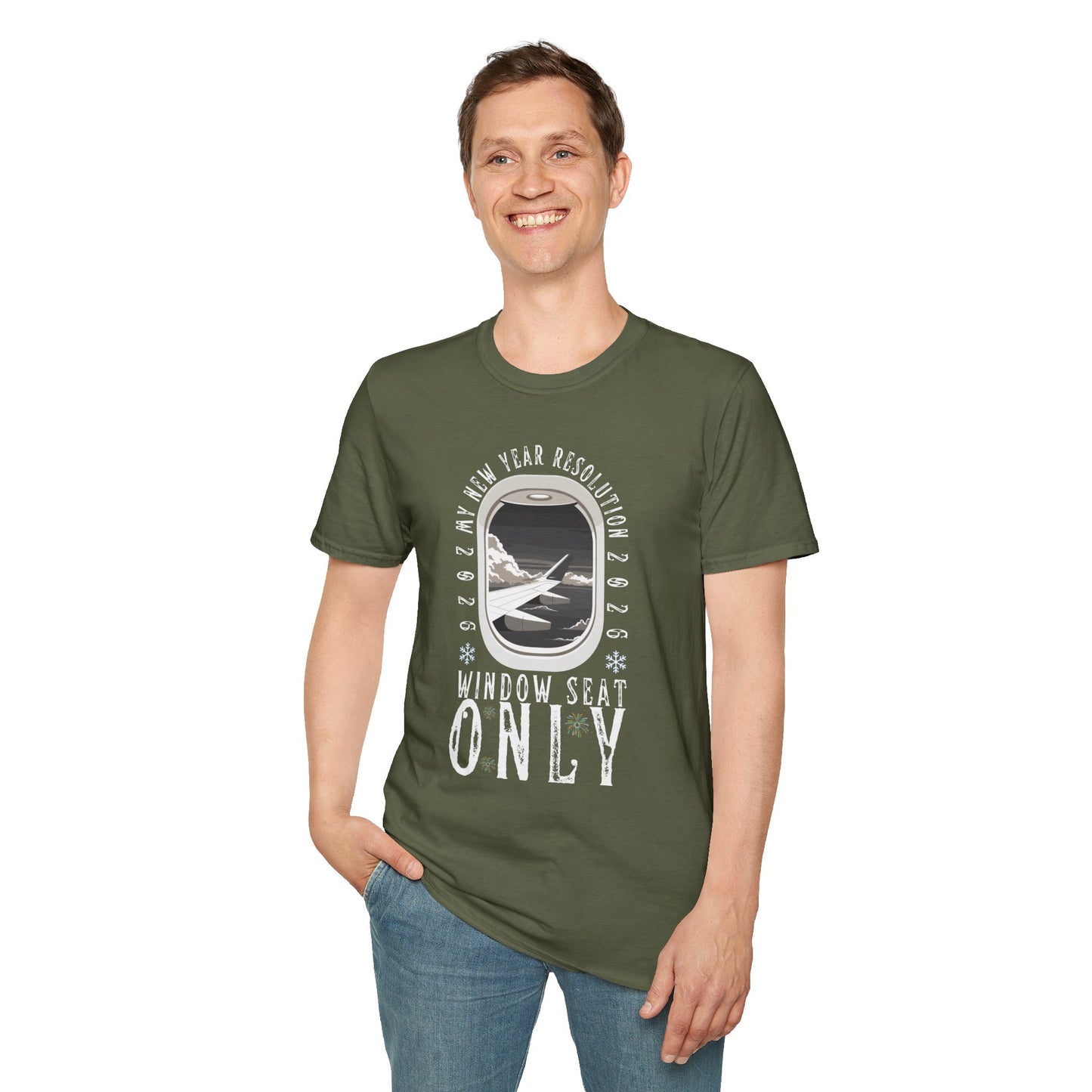 Unisex Softstyle T-Shirt-"Window Seat Only"