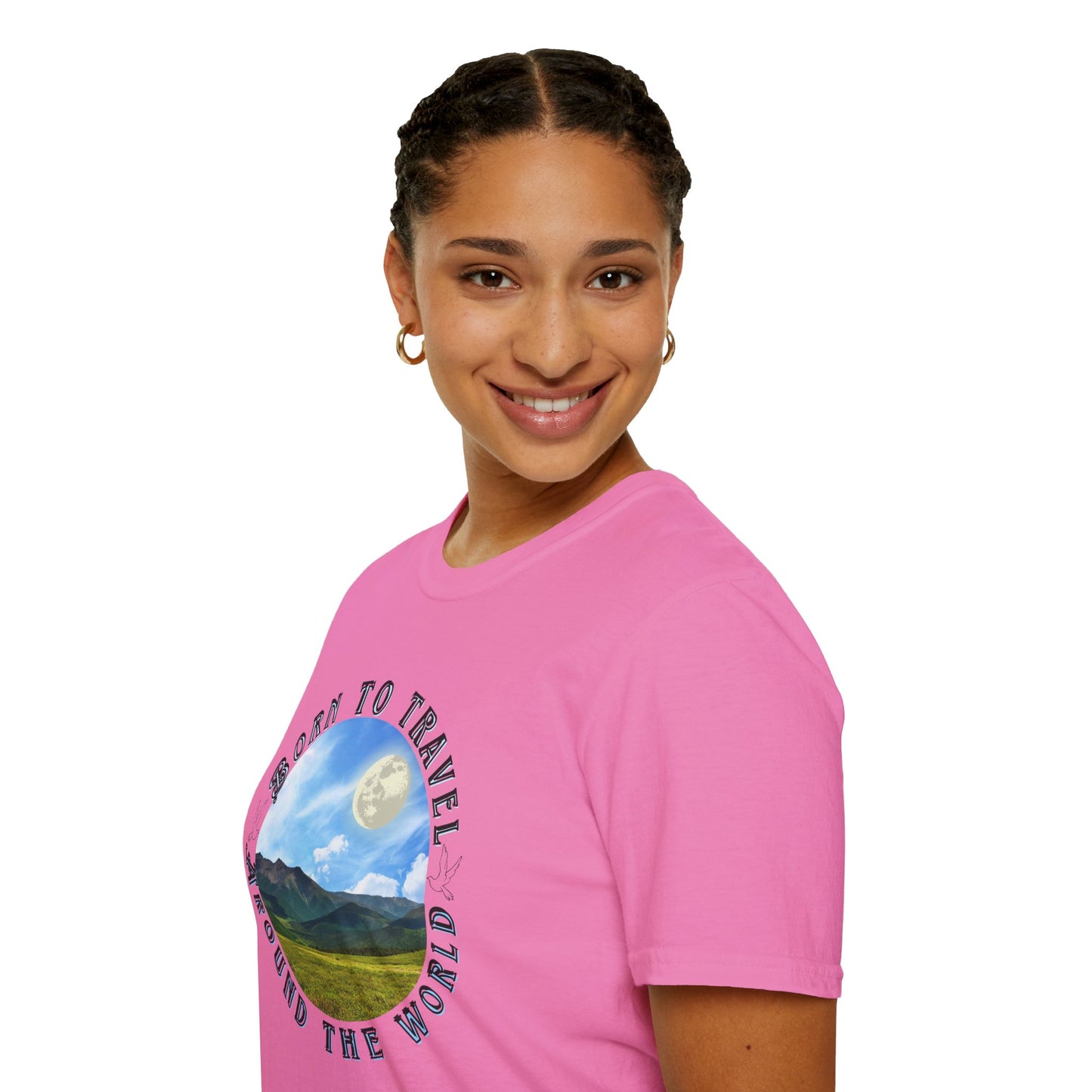 Unisex T-Shirt "Born to travel around the world"