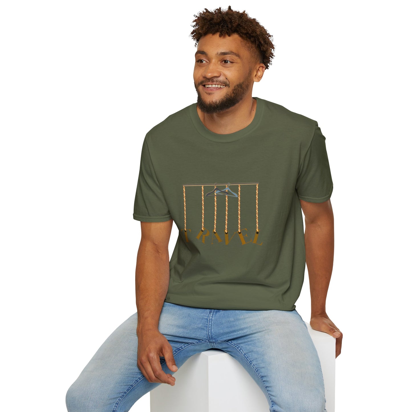 Travel-Inspired Unisex Softstyle T-Shirt for Travellers Who Are Not Afraid of Humour