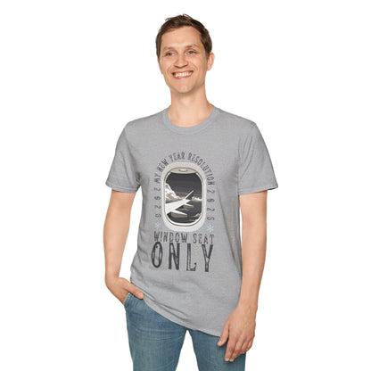Unisex Softstyle T-Shirt-"Window Seat Only"