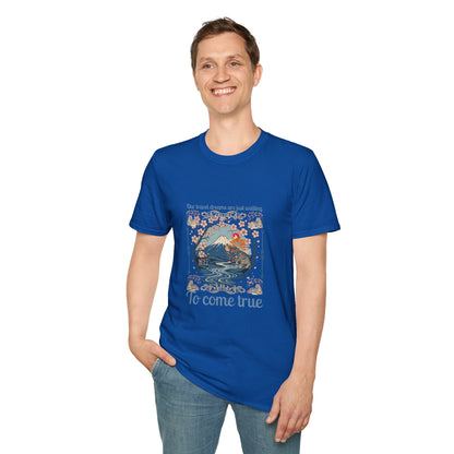 To Come True Scenic Dream T-Shirt — Inspirational Mountain Lake Graphic Tee