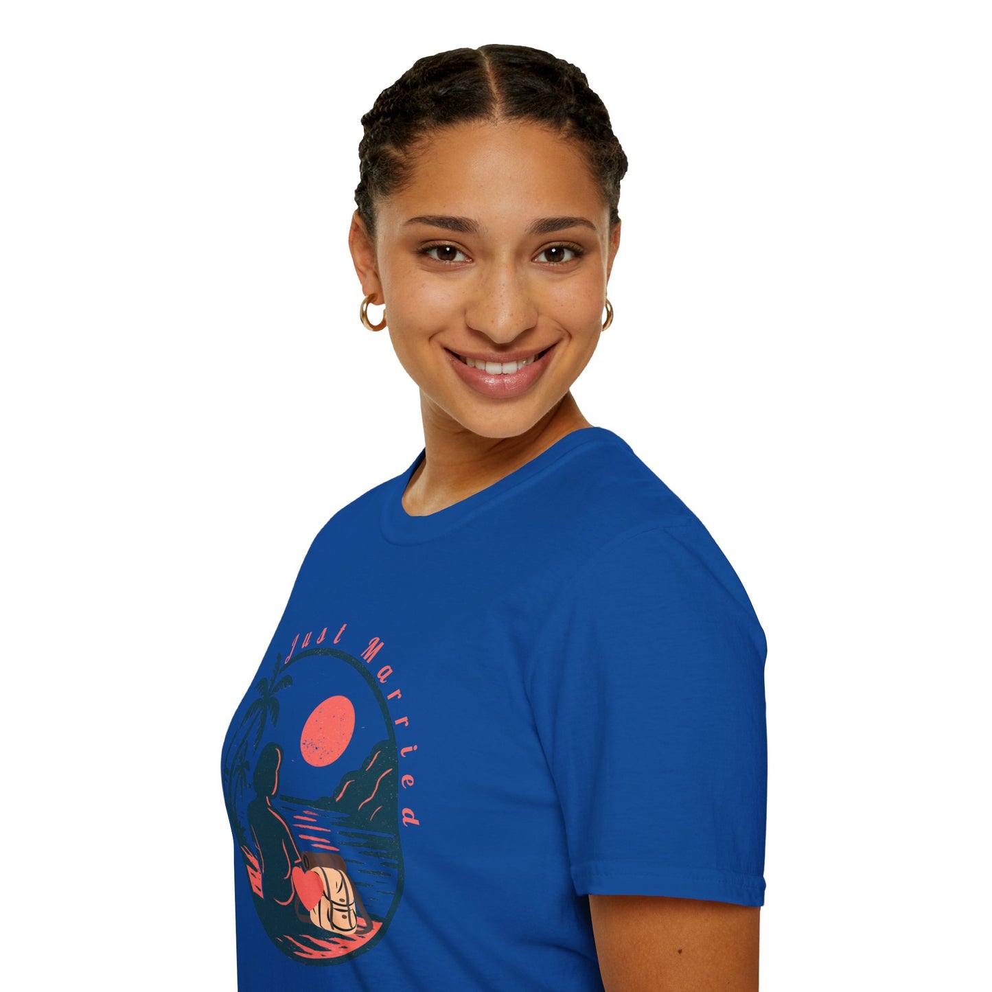“Just Married”  women’s T-Shirt – A Perfect Blend of Humor and Sarcasm