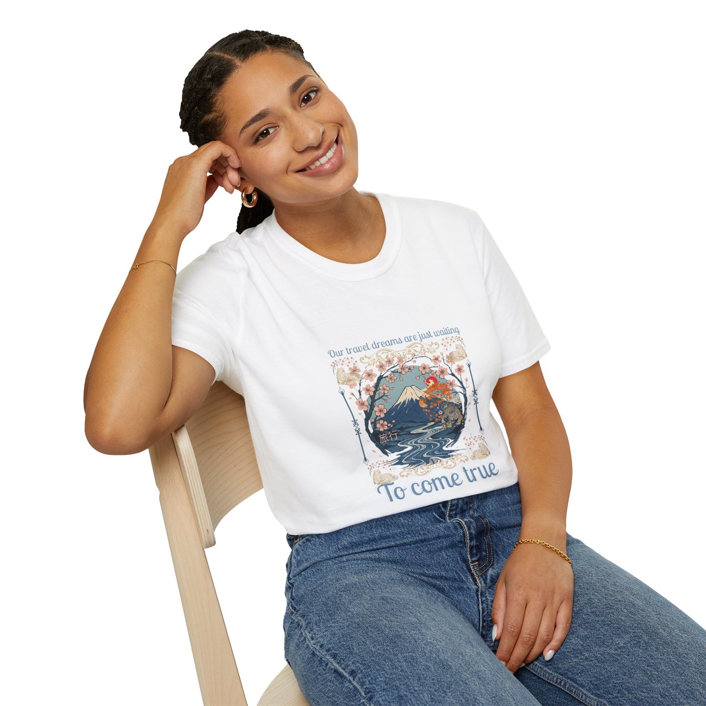 To Come True Scenic Dream T-Shirt — Inspirational Mountain Lake Graphic Tee