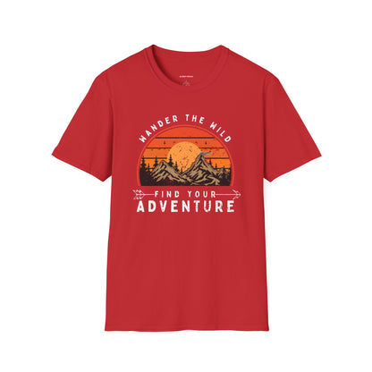 Unisex T-Shirt for Outdoor Enthusiasts: “Wander the Wild, Find Your Adventure”