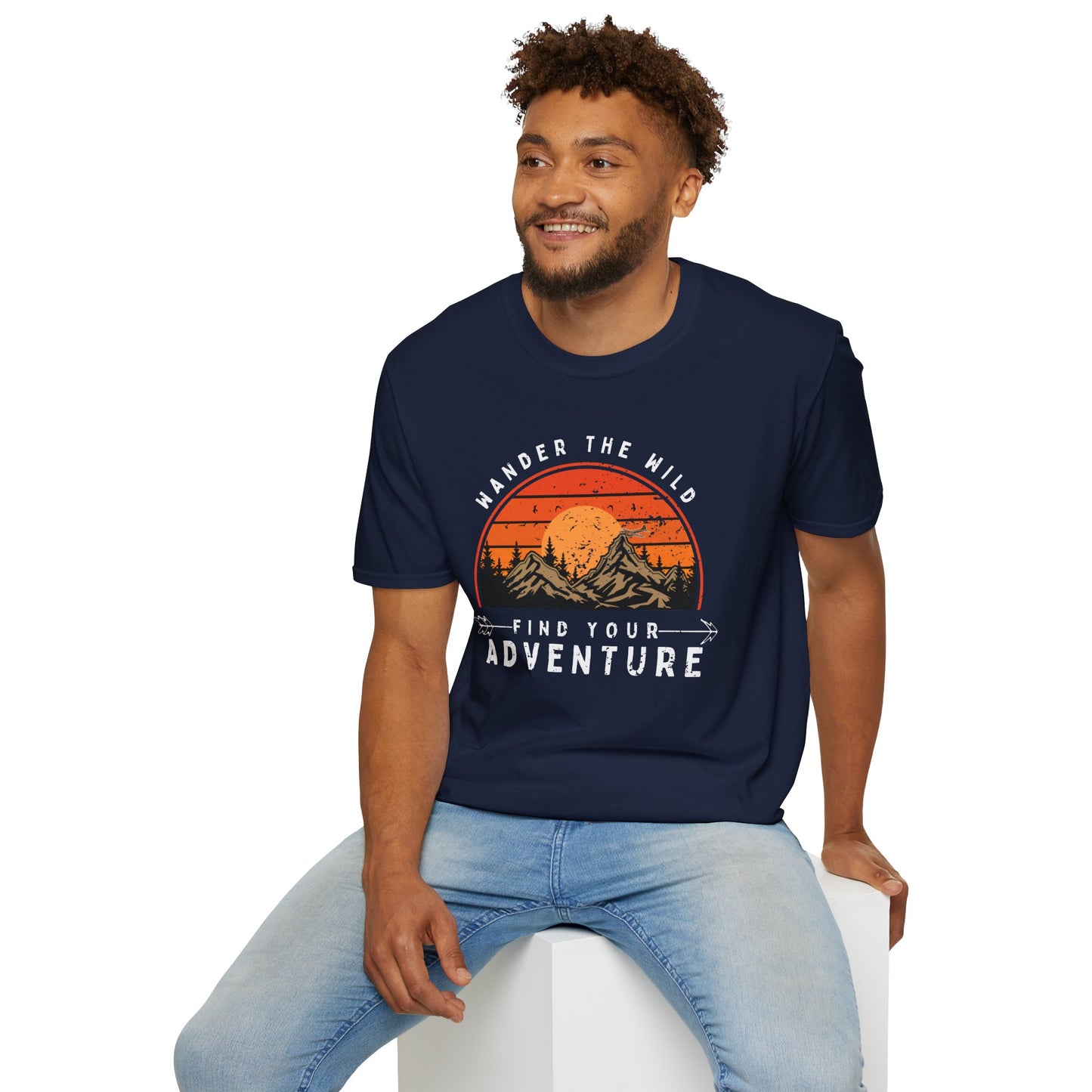 Unisex T-Shirt for Outdoor Enthusiasts: “Wander the Wild, Find Your Adventure”
