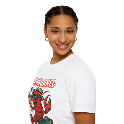 “Sunburned but Still Stunning” Funny Unisex Lobster T-Shirt.
