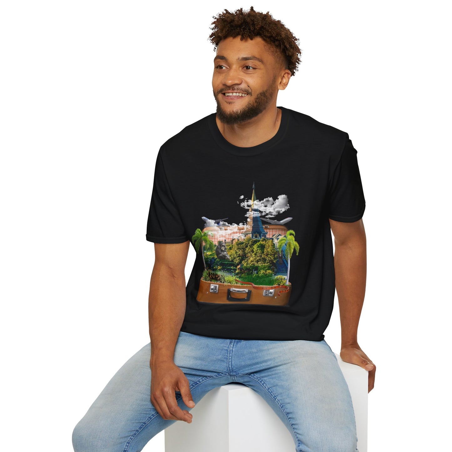 Unisex  T-shirt Design: "Temple" Image Manipulation