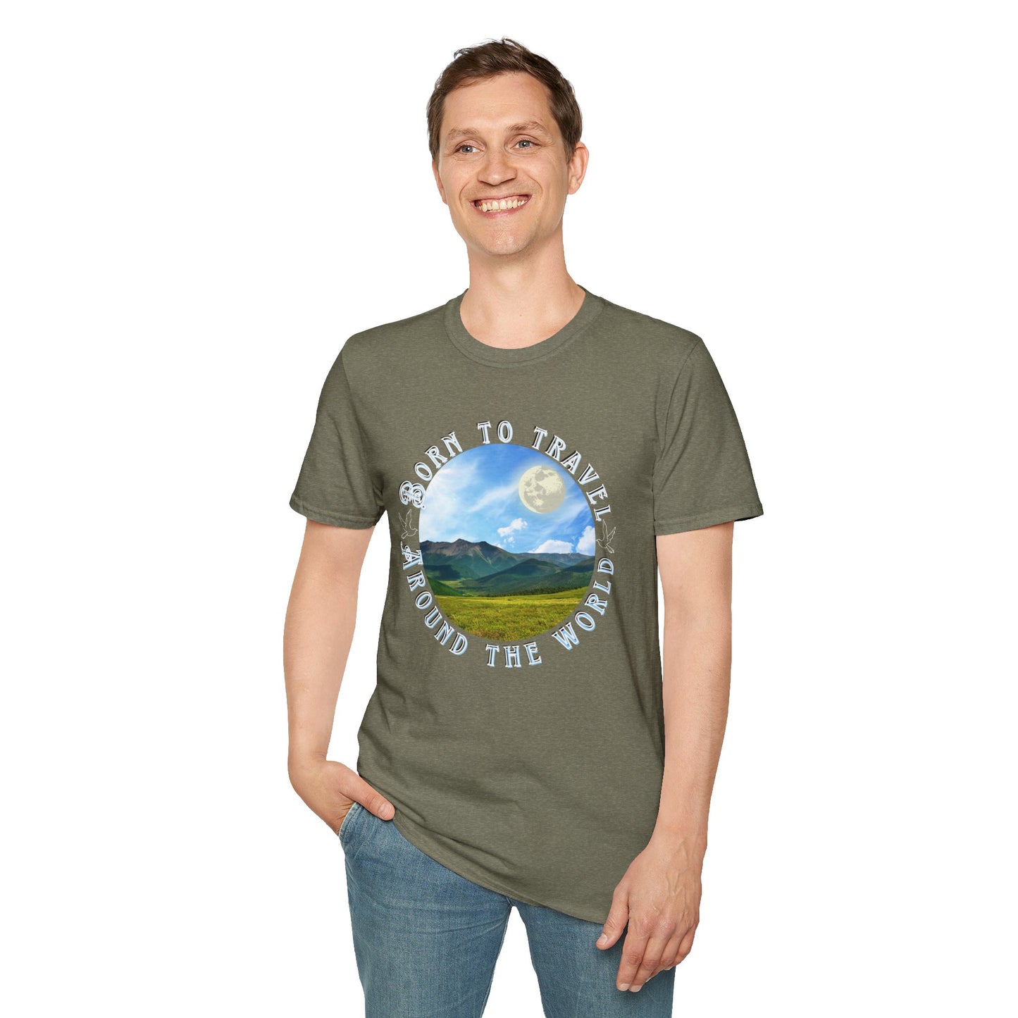 Unisex T-Shirt "Born to travel around the world"