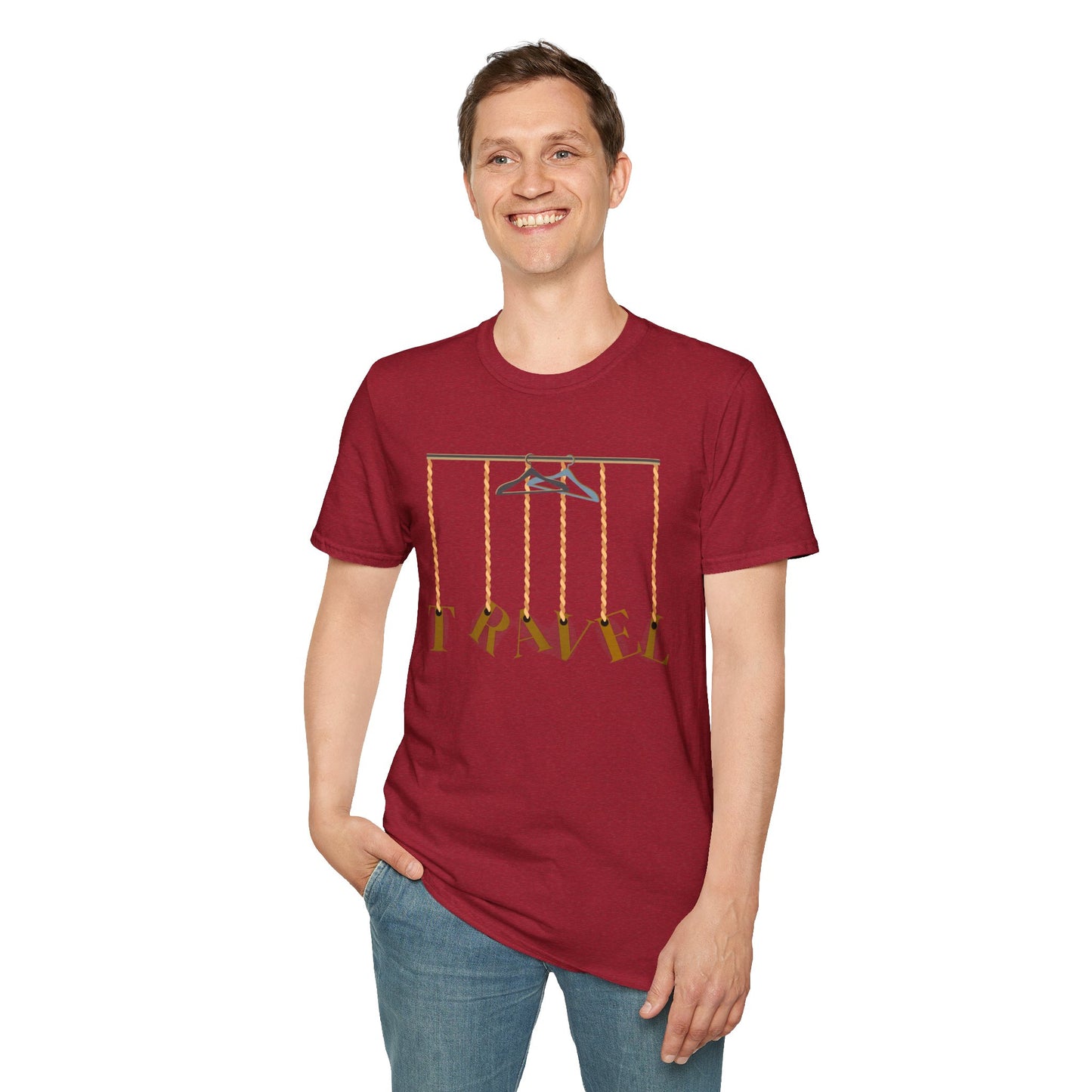 Travel-Inspired Unisex Softstyle T-Shirt for Travellers Who Are Not Afraid of Humour