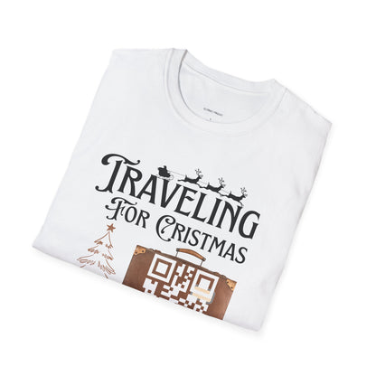 Traveling for Christmas T-Shirt — “Tree Will Be Delivered Digitally” Holiday Tee