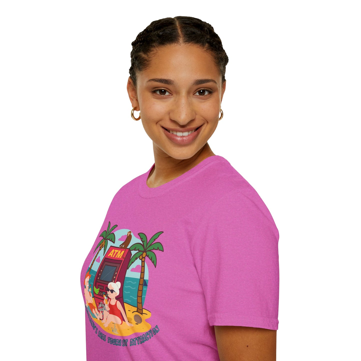 Funny Unisex Softstyle T-Shirt – “Thailand’s Real Tourist Attraction” – Perfect for Thailand lovers.