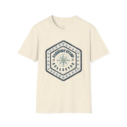 Passport Stamp Collector Unisex Softstyle T-Shirt Travel Beyond Limits