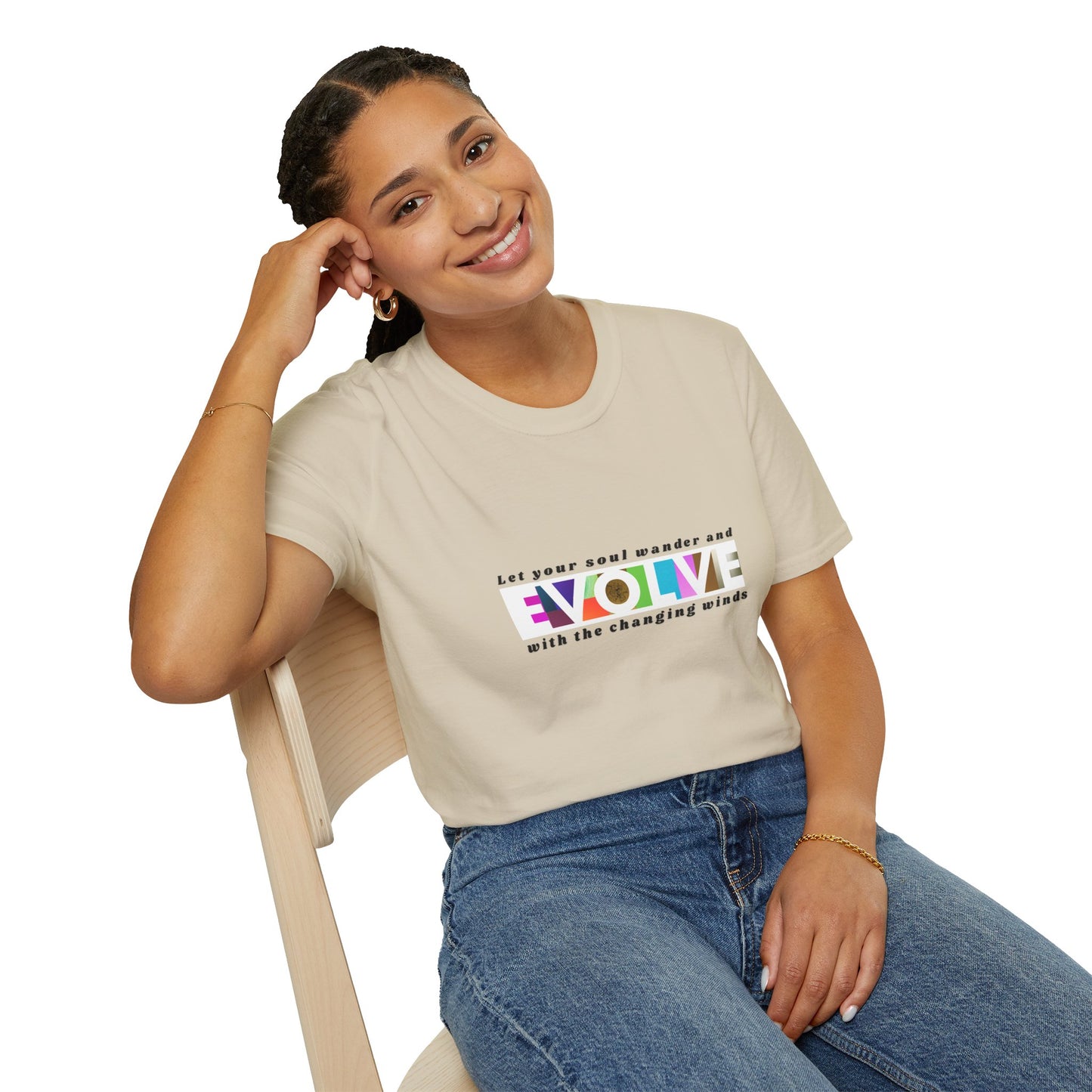 'Evolve' Inspirational Unisex Softstyle T-Shirt