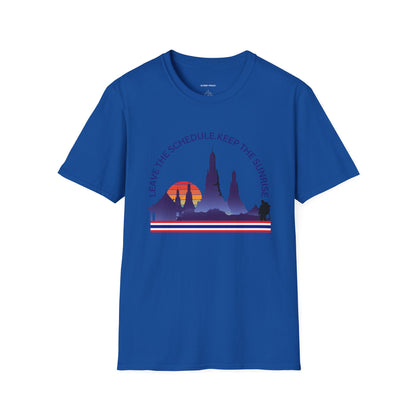 "Leave the Schedule, Keep the Sunrise" T-Shirt -For Thailand Lovers