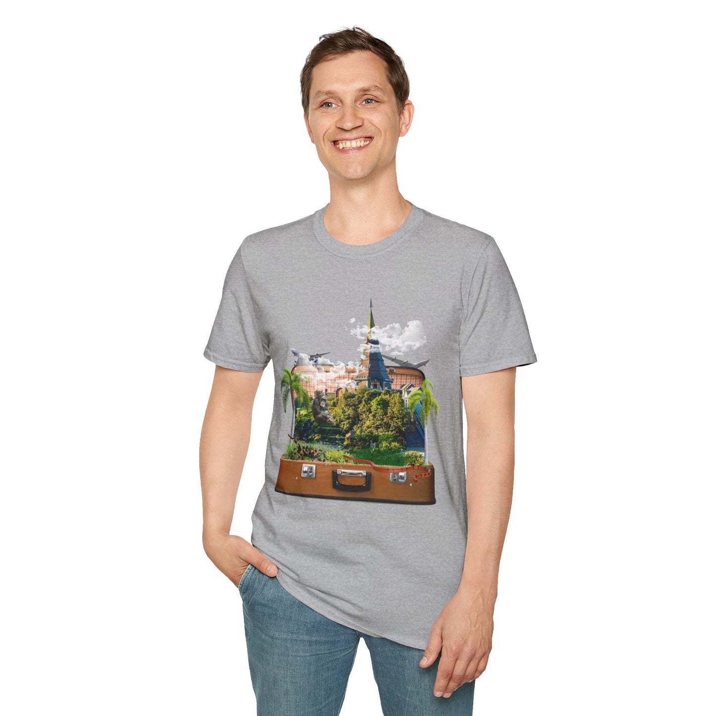 Unisex  T-shirt Design: "Temple" Image Manipulation