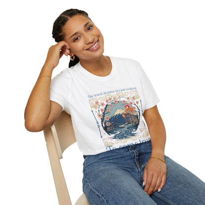To Come True Scenic Dream T-Shirt — Inspirational Mountain Lake Graphic Tee
