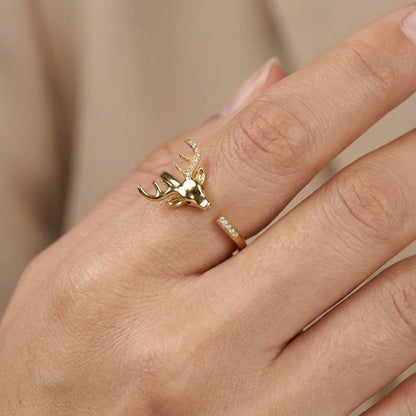 Enchanted Forest Deer Ring