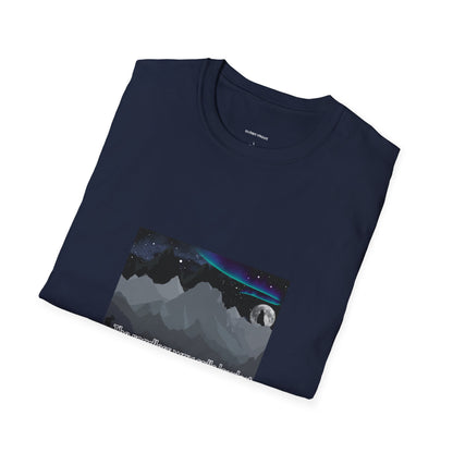 Aurora Landscape Men’s T-Shirt – Soft and Comfortable Night Sky Tee