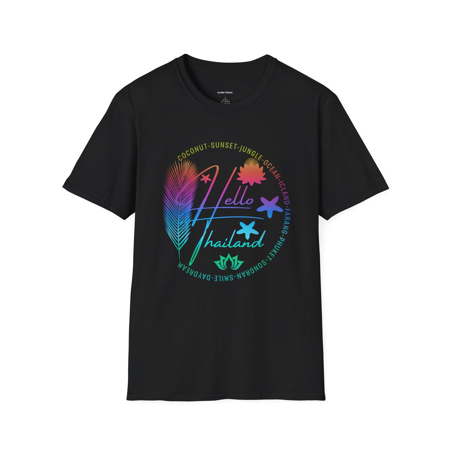 Hello Thailand Women’s Softstyle Tee – Colorful Travel Shirt for Thailand Lovers