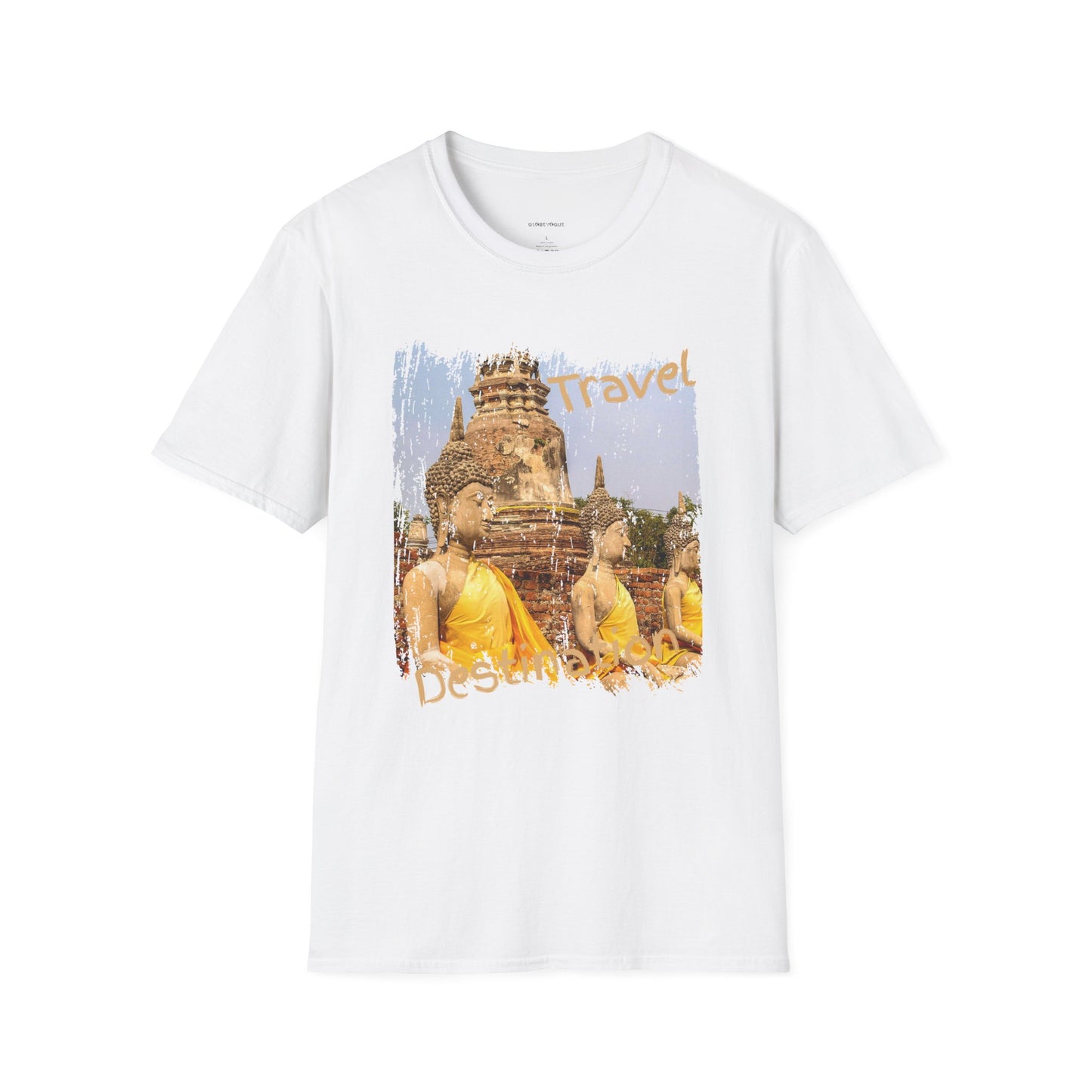 Buddha Temple Travel Graphic Unisex T-Shirt — Vintage-Style Southeast Asia Vacation Tee
