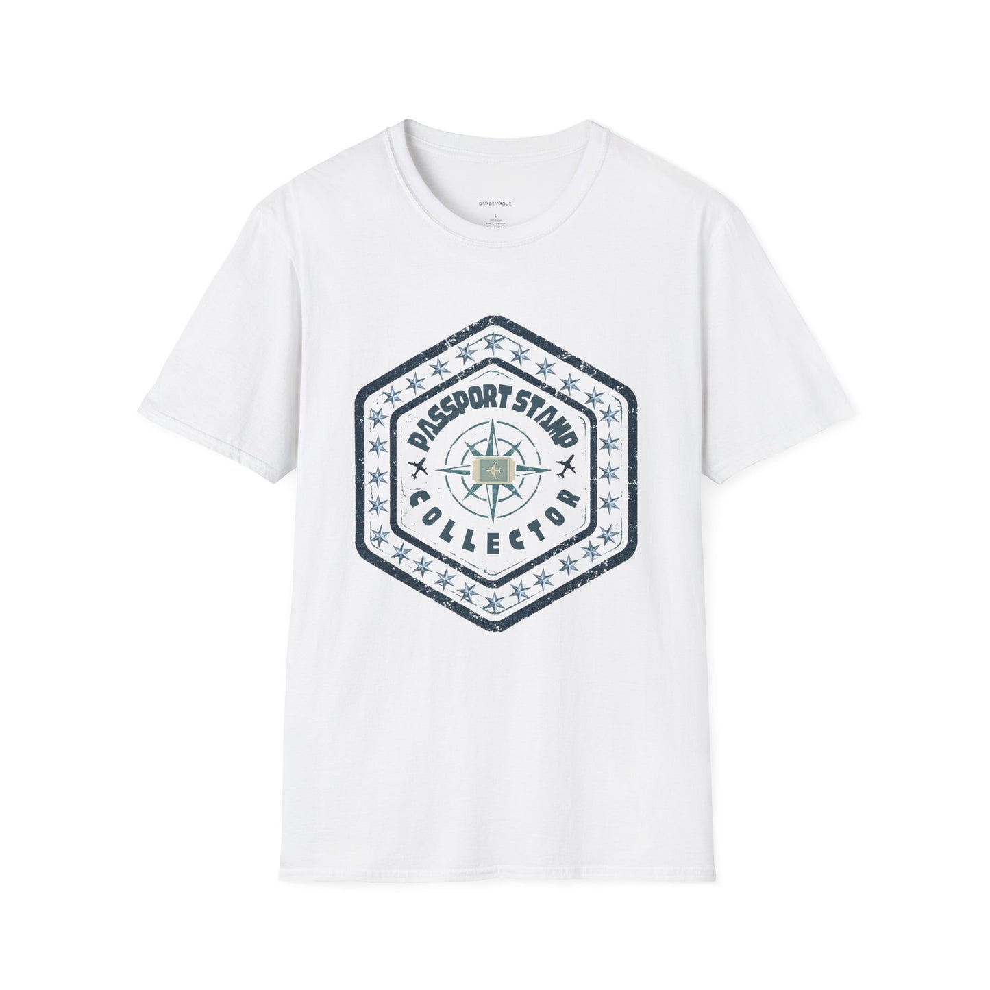 Passport Stamp Collector Unisex Softstyle T-Shirt Travel Beyond Limits